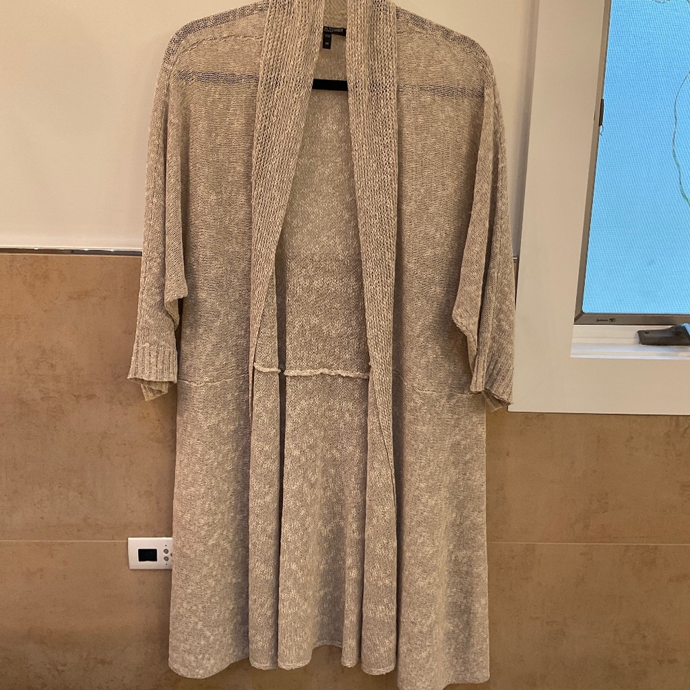 Eileen Fisher knit open front cardigan
